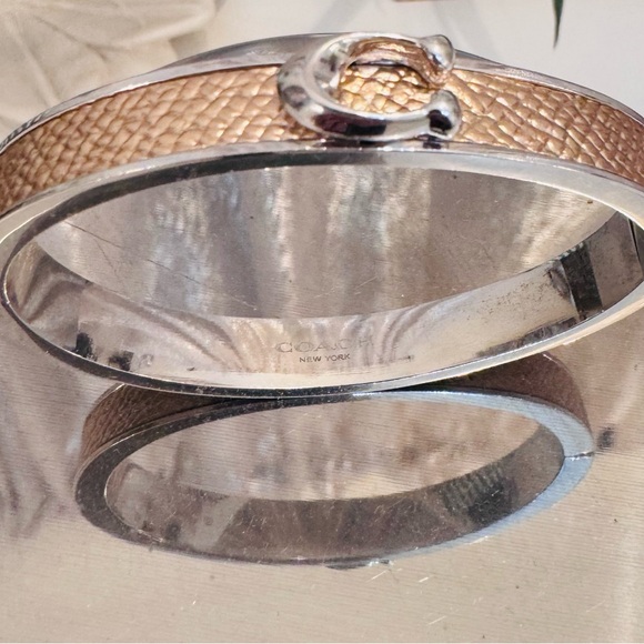 Coach Silver and Rose Gold Women's Bracelet - Picture 2 of 7